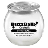 The Buzzballz - Cotta Colada Cocktail (13.5% ALC) in a 200ml can is a ready-to-drink beverage that delivers a tropical escape with every sip.